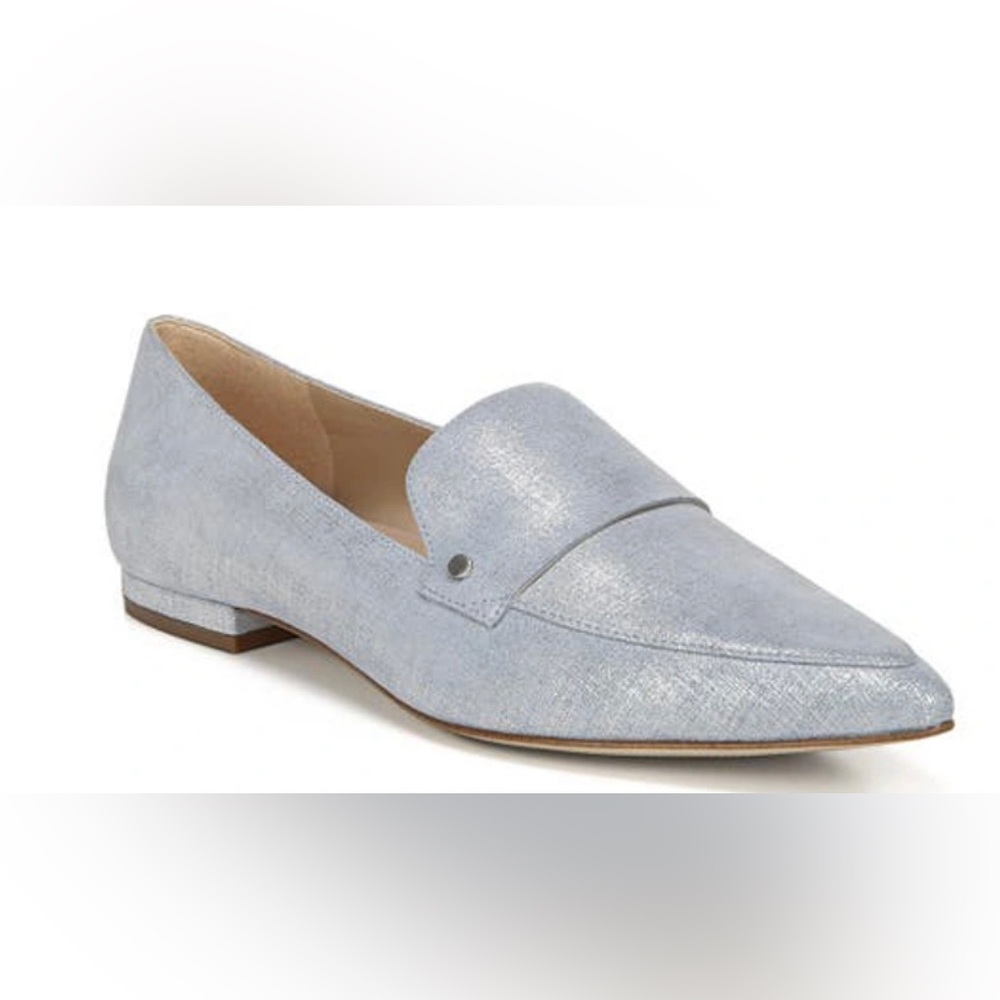 27 EDIT HARLIE Leather Loafers Blue- Brand New!